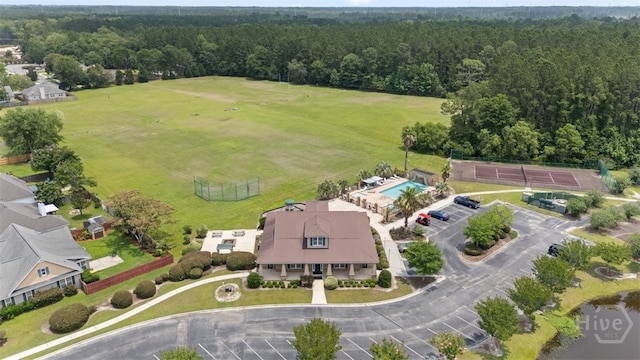 210 Pebblestone Dr, Bloomingdale, GA 31302 - bird's eye view of a heavily wooded area