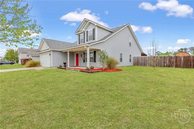 4 Broken Bit Rd, Ellabell, GA 31308 - traditional-style home featuring covered porch, a garage, driveway, and roof with shingles