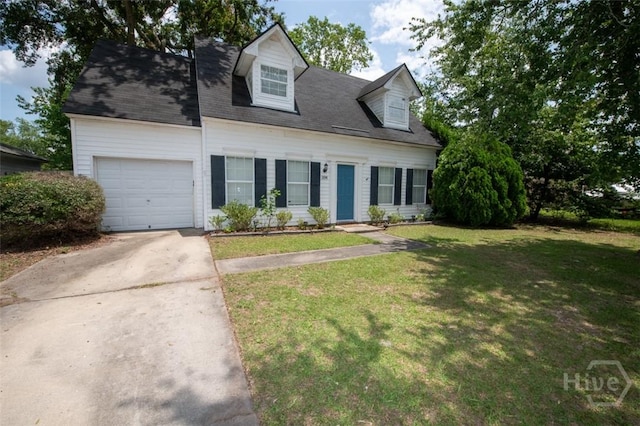 104 Ropemaker Ln, Savannah, GA 31410 - cape cod-style house with a garage, driveway, and a front lawn