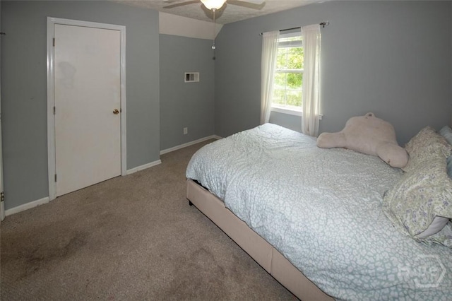 104 Ropemaker Ln, Savannah, GA 31410 - carpeted bedroom featuring baseboards and a ceiling fan