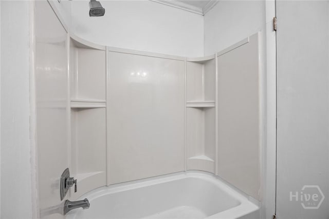 8519 Cresthill Ave, Savannah, GA 31406 - bathroom with  shower combination and ornamental molding