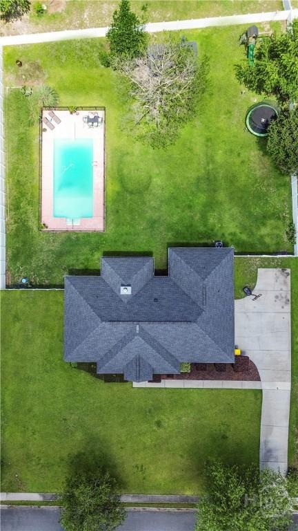 510 Braves Field Dr, Guyton, GA 31312 - aerial view of a pool area