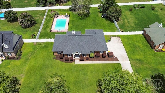 510 Braves Field Dr, Guyton, GA 31312 - aerial view of property and surrounding area featuring a pool area
