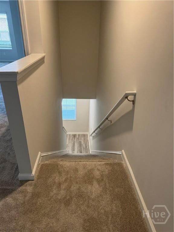 40 Hidden Pointe Dr, Savannah, GA 31419 - stairs with carpet floors and baseboards