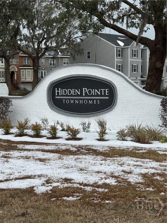 40 Hidden Pointe Dr, Savannah, GA 31419 - community sign with a residential view