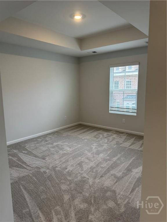 40 Hidden Pointe Dr, Savannah, GA 31419 - carpeted empty room featuring a tray ceiling and baseboards