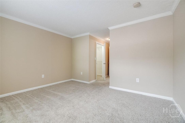 12300 Apache Ave Unit 1206, Savannah, GA 31419 - empty room featuring ornamental molding, carpet flooring, baseboards, and a smoke detector