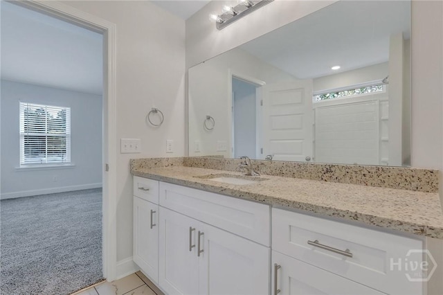 343 Governor Gwinnett Way, Pooler, GA 31322 - bathroom featuring vanity, baseboards, and healthy amount of natural light