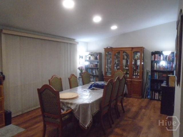 506 Mclaws St, Savannah, GA 31405 - dining room featuring wood finished floors and recessed lighting