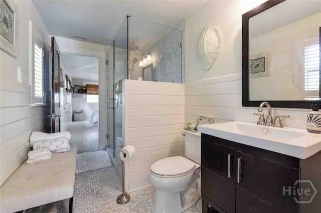 1810 Chatham Ave, Tybee Island, GA 31328 - full bath with vanity, toilet, and a stall shower