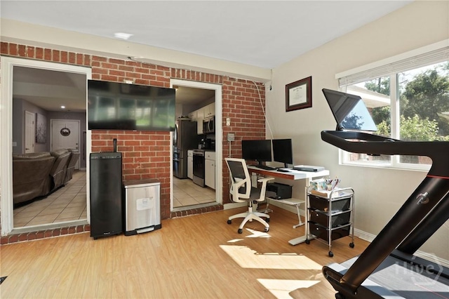 1346 Ryans Way, Pooler, GA 31322 - office area featuring light wood-style floors and baseboards