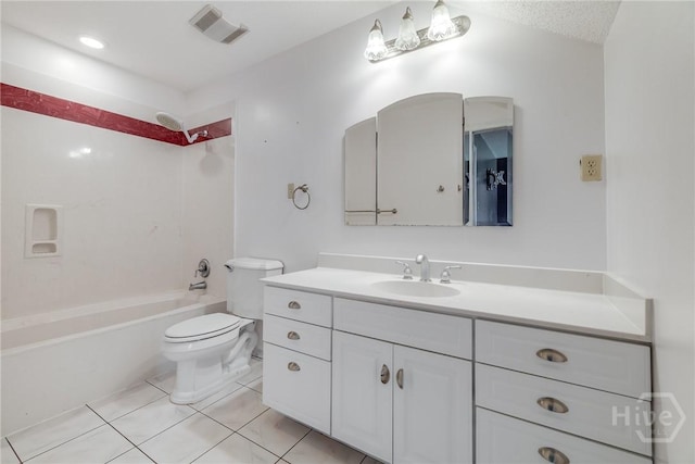 1 Shipyard Ln, Savannah, GA 31406 - full bathroom featuring vanity, toilet, shower / tub combination, and tile patterned floors