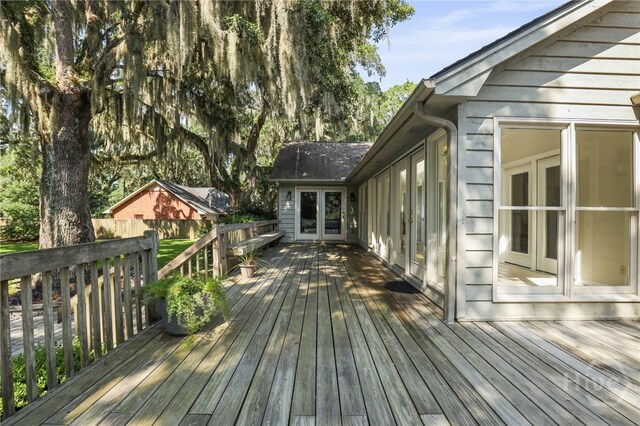 550 Strathy Hall Dr, Richmond Hill, GA 31324 - deck with french doors
