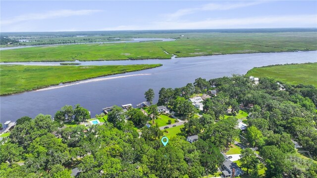 550 Strathy Hall Dr, Richmond Hill, GA 31324 - aerial view of property and surrounding area featuring a nearby body of water