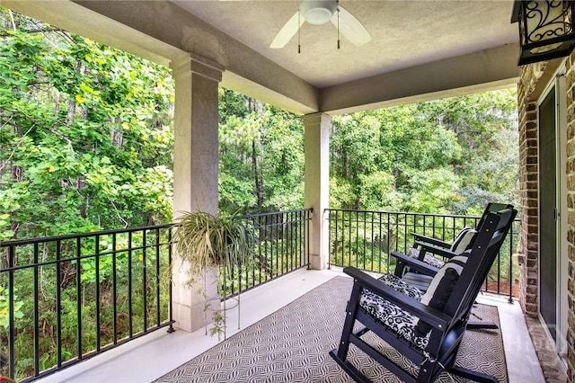 411 Southbridge Blvd Unit 706, Savannah, GA 31405 - view of patio / terrace with ceiling fan