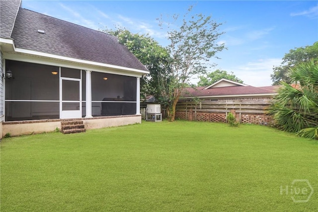 49 Tidewater Rd, Savannah, GA 31406 - view of yard with a sunroom