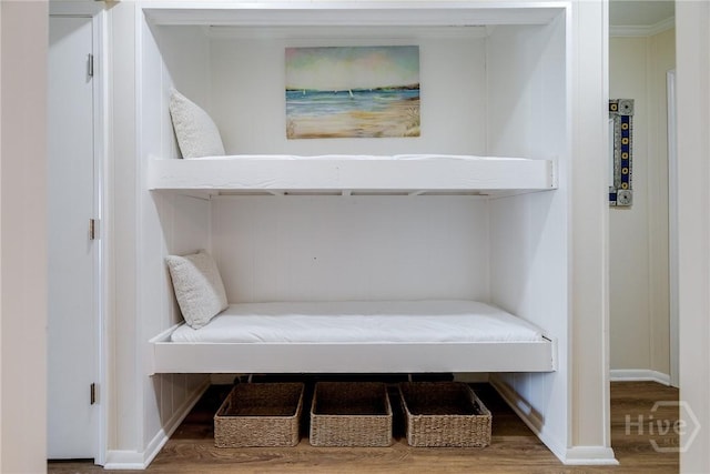 1217 Bay St Unit 105A, Tybee Island, GA 31328 - detailed view of wood finished floors and ornamental molding
