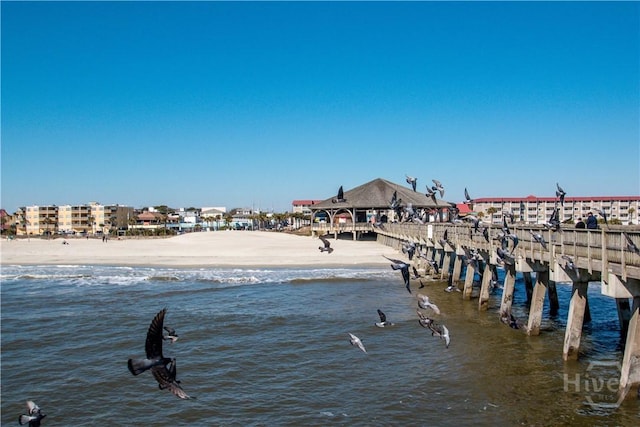 1217 Bay St Unit 105A, Tybee Island, GA 31328 - dock area featuring a water view