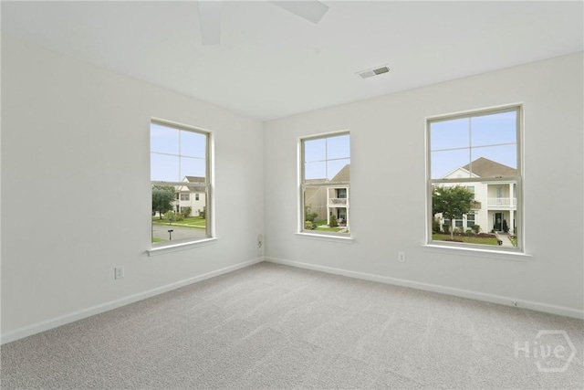 3 Chandler Bluff Dr, Savannah, GA 31407 - unfurnished room featuring plenty of natural light, carpet, and a ceiling fan