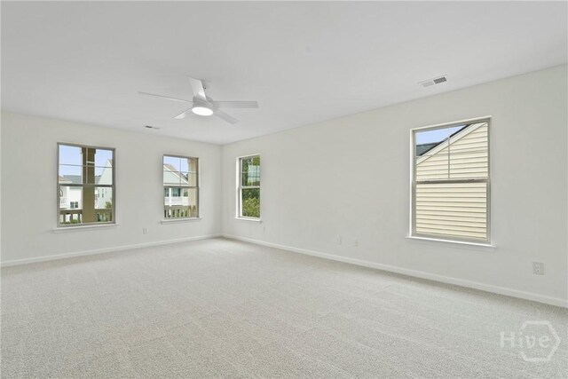 3 Chandler Bluff Dr, Savannah, GA 31407 - spare room with ceiling fan and light colored carpet