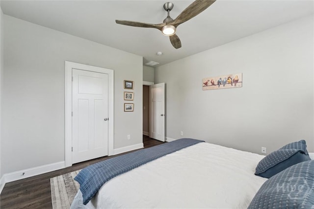 117 Oakcrest Dr W, Savannah, GA 31405 - bedroom featuring wood finished floors and ceiling fan