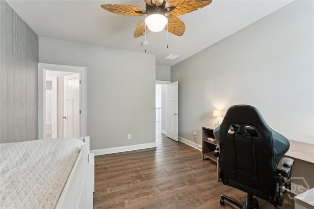 117 Oakcrest Dr W, Savannah, GA 31405 - home office featuring wood finished floors and ceiling fan