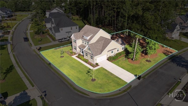 117 Oakcrest Dr W, Savannah, GA 31405 - view of subject property featuring a heavily wooded area and property boundaries highlighted