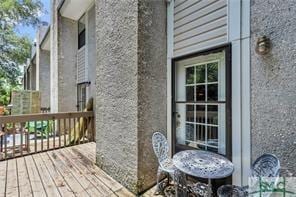 1000 New Sea Island Rd Unit 15, Saint Simons Island, GA 31522 - view of wooden terrace