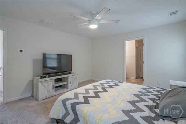 452 Keller Rd, Rincon, GA 31326 - bedroom with light colored carpet and ceiling fan
