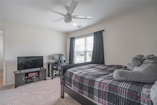 452 Keller Rd, Rincon, GA 31326 - carpeted bedroom featuring a ceiling fan