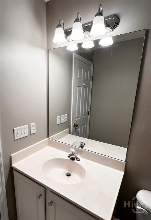122 River Pointe Dr, Savannah, GA 31410 - half bath with vanity and toilet