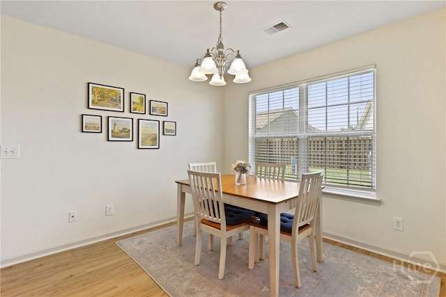 175 Willow Point Cir, Savannah, GA 31407 - dining area featuring a chandelier and light wood-style floors