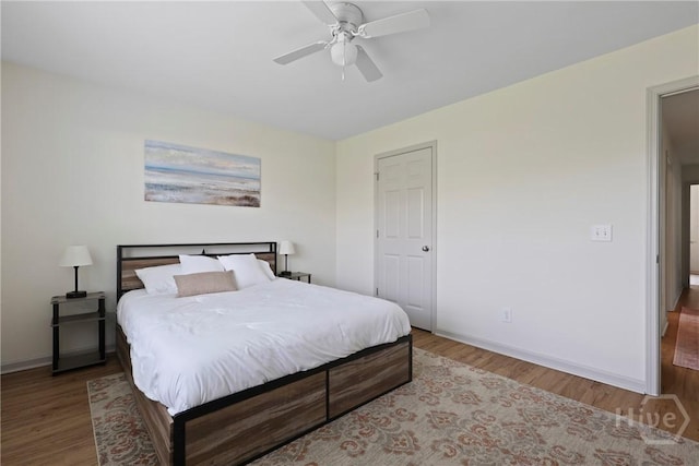 175 Willow Point Cir, Savannah, GA 31407 - bedroom featuring wood finished floors and ceiling fan