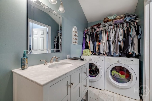 251 Old Louisville Rd, Guyton, GA 31312 - washroom featuring washing machine and dryer and a sink