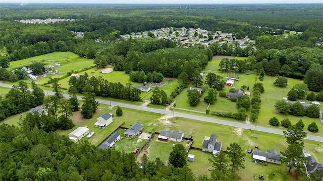 251 Old Louisville Rd, Guyton, GA 31312 - aerial view of property's location featuring a heavily wooded area