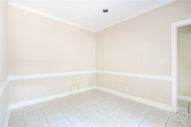 4 Hedgewood Ln, Savannah, GA 31411 - spare room featuring crown molding and light tile patterned floors