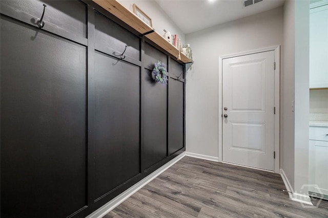 151 Excel Dr, Richmond Hill, GA 31324 - mudroom featuring wood finished floors and baseboards