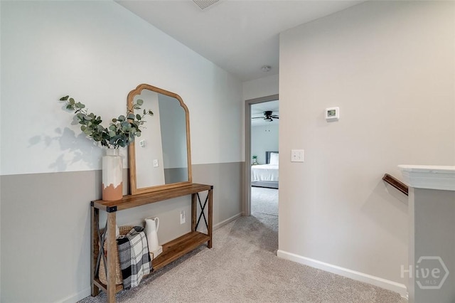 151 Excel Dr, Richmond Hill, GA 31324 - hallway featuring carpet flooring and baseboards