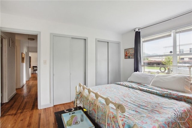 2104 Mason Dr, Savannah, GA 31404 - bedroom with two closets and wood finished floors