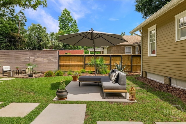316 E 51st St, Savannah, GA 31405 - view of yard with a patio and an outdoor hangout area