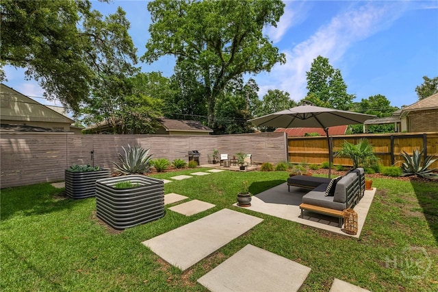 316 E 51st St, Savannah, GA 31405 - fenced backyard featuring a patio area