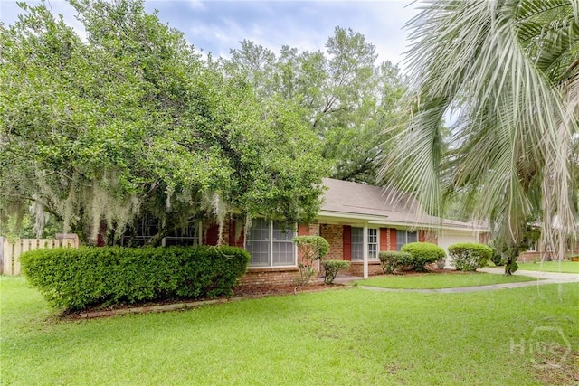 41 Barrington Cir, Savannah, GA 31419 - view of front of property featuring brick siding, an attached garage, and concrete driveway