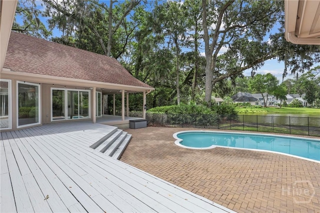 8 Boars Nest Ln, Savannah, GA 31411 - view of pool featuring a patio area and a wooden deck