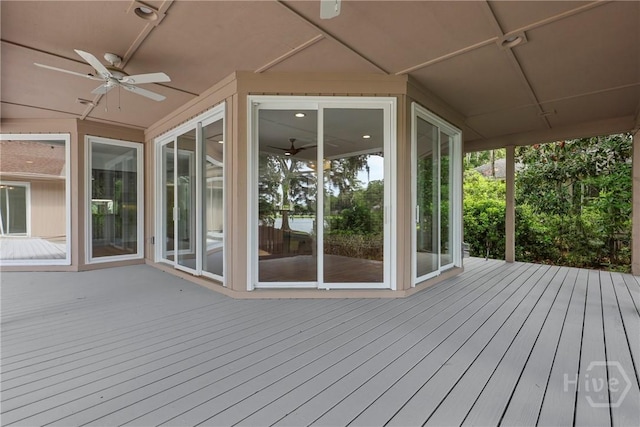 8 Boars Nest Ln, Savannah, GA 31411 - deck with ceiling fan