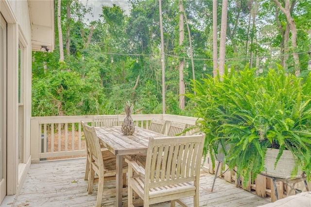 3 Franklin Creek Rd S, Savannah, GA 31411 - wooden deck with outdoor dining area
