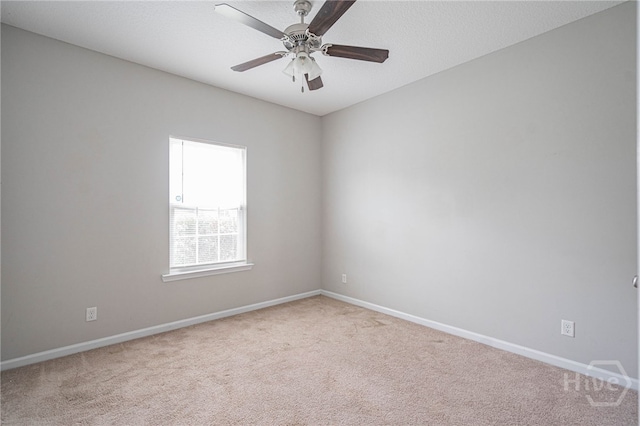 1506 Bayberry Dr, Hinesville, GA 31313 - spare room featuring carpet and a ceiling fan
