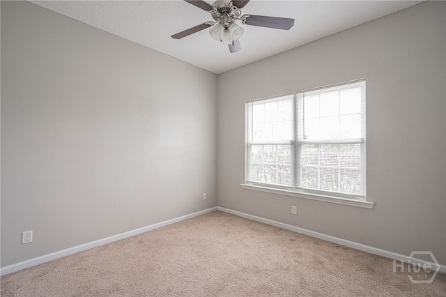 1506 Bayberry Dr, Hinesville, GA 31313 - spare room featuring carpet and a ceiling fan
