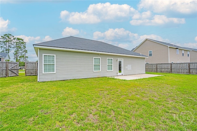 1506 Bayberry Dr, Hinesville, GA 31313 - rear view of property with a patio and a fenced backyard