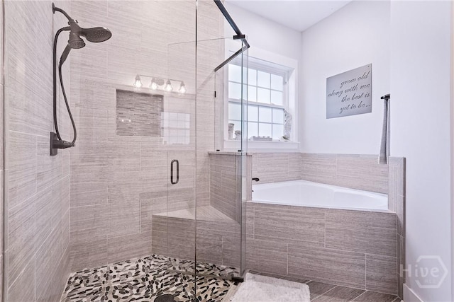 370 Blackjack Oak Dr W, Richmond Hill, GA 31324 - bathroom with a bath and a shower stall
