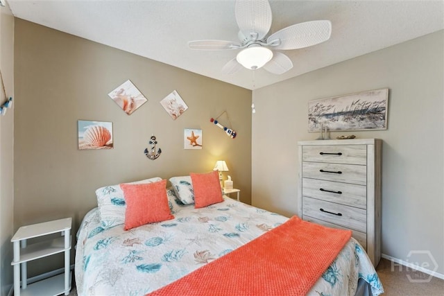 12300 Apache Ave Unit 1003, Savannah, GA 31419 - bedroom with a ceiling fan and carpet